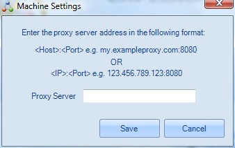 Login proxy settings