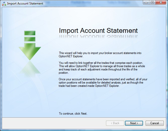 Import Trades from a file