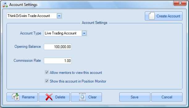 Creating new Account on Account section of Home Ribbon